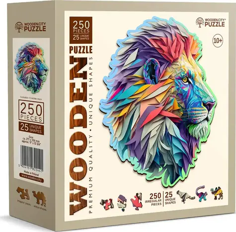 Wooden City Holzpuzzle Moderner Löwe 250 Teile / ab 10 Jahren