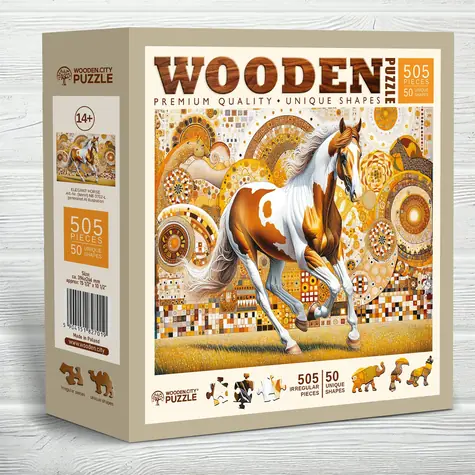 Wooden City Holzpuzzle Elegantes Pferd 505 Teile / ab 14 Jahren