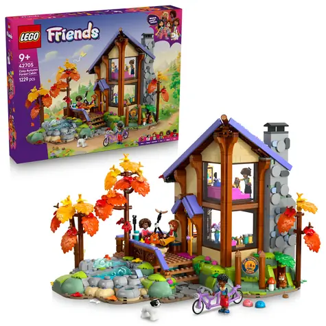 LEGO® Friends 42705 Gemütliche Hütte im Herbstwald / Anzahl der Teile: 1229 / ab 9 Jahren