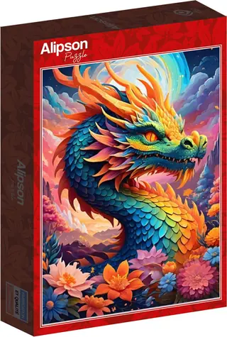 ALIPSON Puzzle Bunter Drache / 1000 Teile / ab 14 Jahren