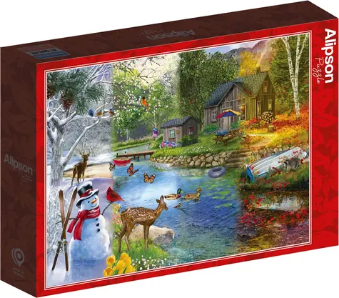 ALIPSON Puzzle Jahreszeitenwechsel / 1000 Teile / ab 14 Jahren