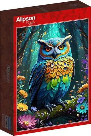 ALIPSON Puzzle Blaue Eule / 500 Teile / ab 12 Jahren