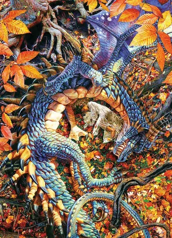 COBBLE HILL Puzzle Abby und ihr Drache / 1000 Teile / ab 14 Jahren