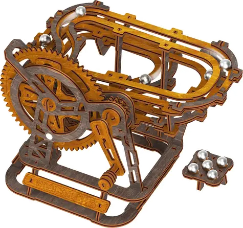 Wooden City 3D-Holzpuzzle Kugelbahn Mini / 147 Teile / ab 14 Jahren