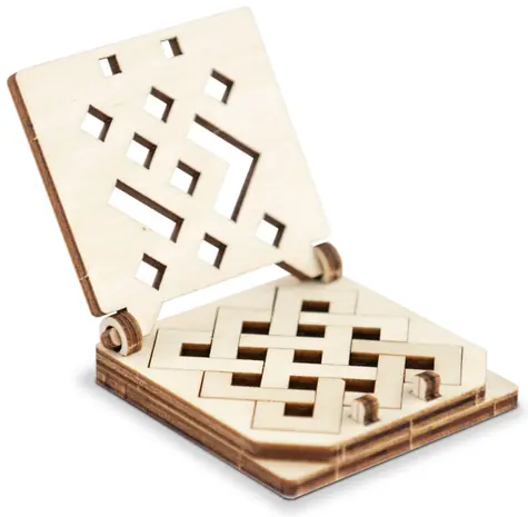 Wooden City 3D Holzpuzzle Mini-Schlange / 17 Teile / ab 14 Jahren