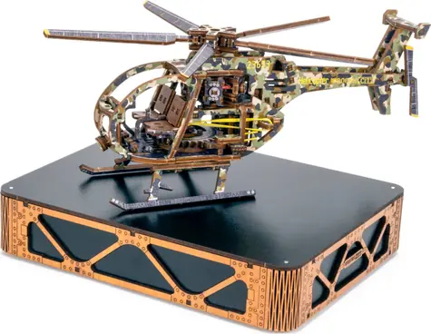 Wooden City 3D-Holzpuzzle Hubschrauber, limitierte Auflage / 178 Teile / ab 14 Jahren