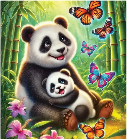 Wooden City Holzpuzzle Pandas Abenteuer / 20 Teile / ab 5 Jahren