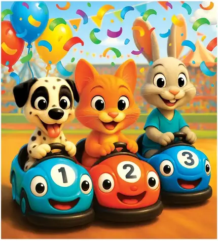 Wooden City Holzpuzzle Happy Race / 20 Teile / ab 5 Jahren