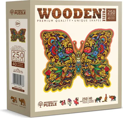 Wooden City Holzpuzzle Royal Wings / 250 Teile / ab 10 Jahren