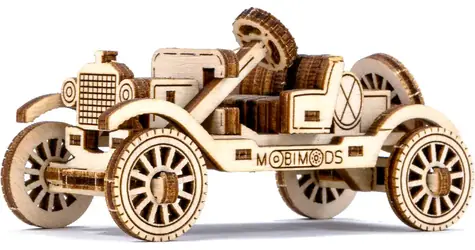 Wooden City 3D-Holzpuzzle Superfast Retro Ride 2 / 39 Teile / ab 8 Jahren