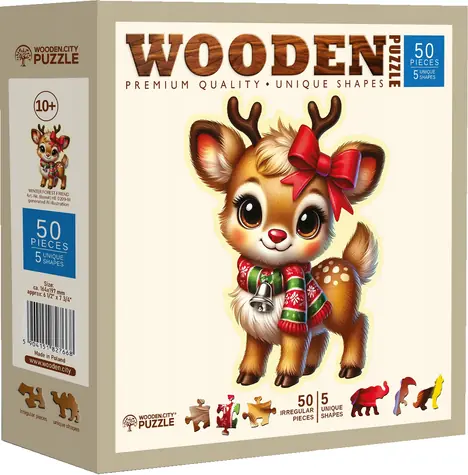 Wooden City Holzpuzzle Winterfreund / 50 Teile / ab 10 Jahren