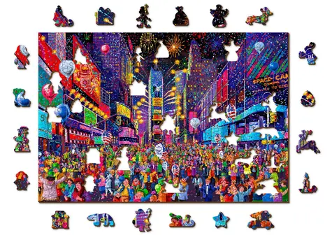 Wooden City Holzpuzzle Silvester 2-in-1 / 505 Teile / ECO / ab 14 Jahren