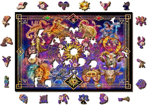 Wooden City Holzpuzzle Tierkreiszeichen / 505 Teile / ab 14 Jahren