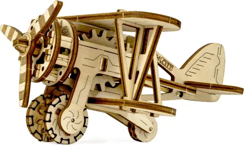 Wooden City 3D-Holzpuzzle Doppeldecker / 63 Teile / ab 14 Jahren