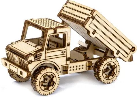 Wooden City 3D-Holzpuzzle „Superschneller LKW“ / 68 Teile / ab 8 Jahren