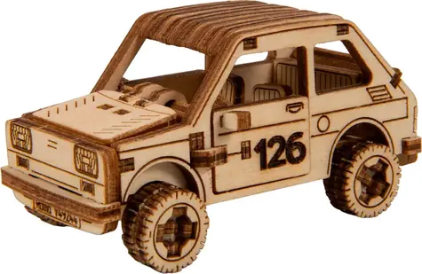 Wooden City 3D Holzpuzzle „Superschnelles Rallyeauto 3“ / 87 Teile / ab 8 Jahren