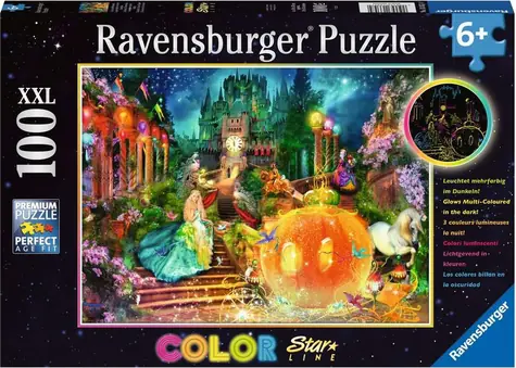 Ravensburger Cinderella Leuchtpuzzle XXL / 100 Teile / ab 6 Jahren