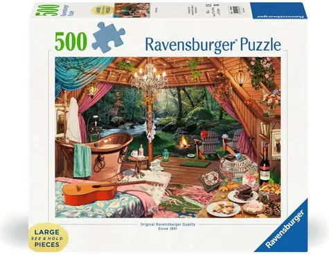 Ravensburger Puzzle Gemütliches Häuschen XXL / 500 Teile / ab 12 Jahren