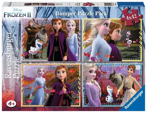 Ravensburger Puzzle Die Eiskönigin 2: Das Schicksal erwartet dich / 4x42 Teile / ab 4 Jahren