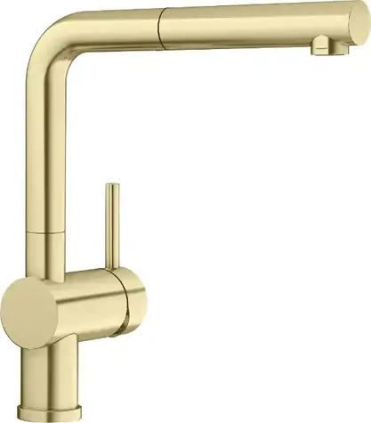 Blanco Linus S - Spültischarmatur mit Ausziehbrause, Satingold 
