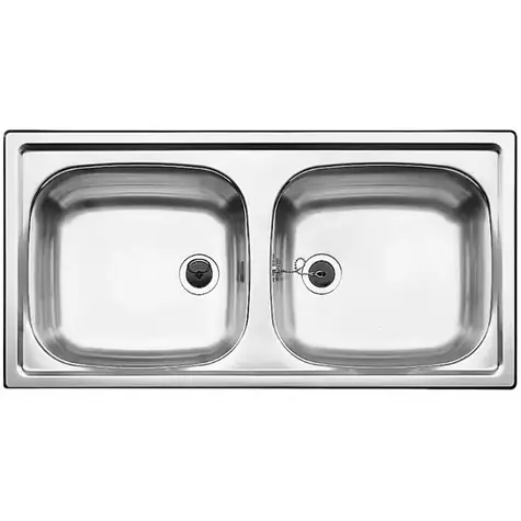 Blanco Top EZ - Spülbecken 86x44 cm Edelstahl 