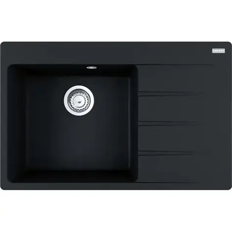 Franke Centro - Fragranite Spüle CNG 611-78 TL/2 78x50 cm Onyx 