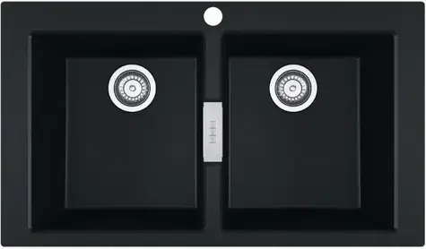 Franke Sirius 2.0 - Tectonite Spüle S2D 620-86 86x50 cm schwarz 
