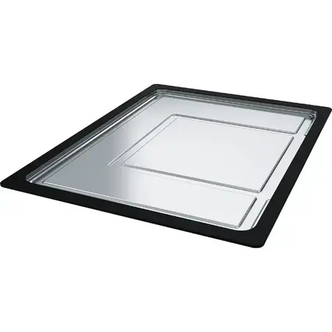 Franke Zubehör - Ausziehbare Tropfschale 326 x 440 x 22 mm Edelstahl/schwarzer Kunststoff 