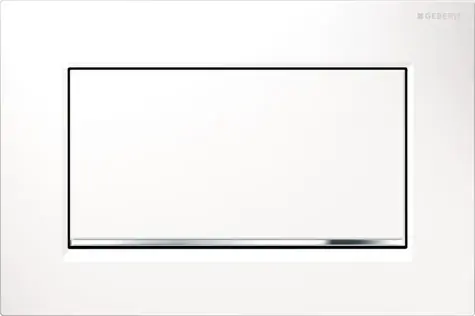 Geberit Sigma10 - Abdeckplatte weiß/chrom 
