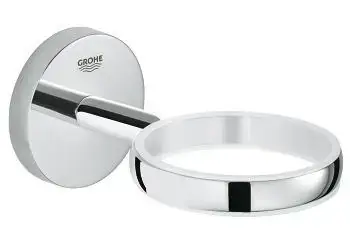 Grohe BauCosmopolitan - Glas-/Seifenhalter, verchromt 
