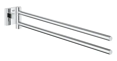Grohe QuickFix Start Cube - Doppelhandtuchhalter - Länge 44 cm, Chrom 