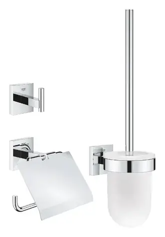 Grohe QuickFix Start Cube - WC-Zubehörset 3-in-1, Chrom 