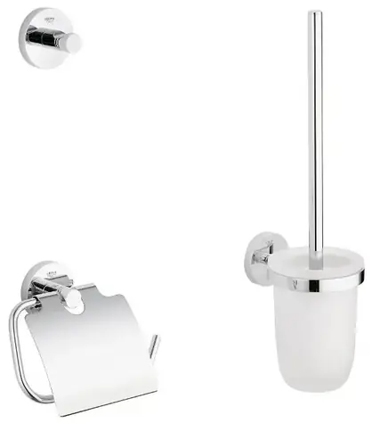 Grohe Essentials - 3-in-1 WC-Zubehörset, Chrom