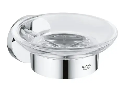 Grohe Essentials - Seifenschale mit Halterung, verchromt 