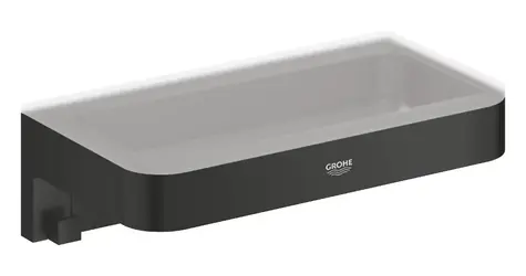 Grohe QuickFix Start Cube - Ablage - Länge 20 cm, matt schwarz 