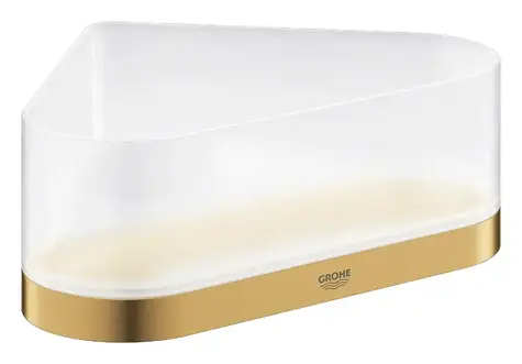 Grohe Selection - Duschwanne mit Halterung, Eckform, gebürstet, Cool Sunrise 