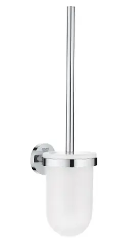 Grohe QuickFix Start - Wand-WC-Bürste mit Halterung aus Glas/Chrom 