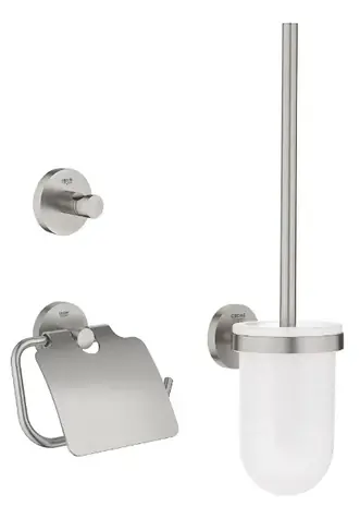 Grohe QuickFix Start - 3-in-1 Superstahl-WC-Zubehörset 