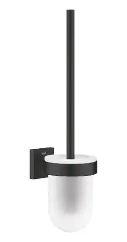 Grohe Start Cube - Wand-WC-Bürste mit Halterung, Glas/Mattschwarz 