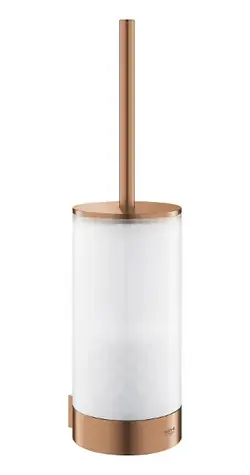 Grohe Selection - Wand-WC-Bürste mit Halterung, Glas/gebürstet, Farbe: Warm Sunset 