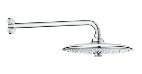 Grohe Euphoria SmartControl - Kopfbrause 260 mm | 3 Strahlarten | Brausearm 38 cm, Chrom 