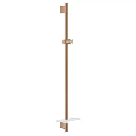 Grohe Rainshower SmartActive - Duschstange mit Ablage 90 cm, gebürstet, Warm Sunset 