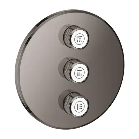 Grohe Grohtherm SmartControl - Unterputz-Dreiwege-Bedienfeld Graphite 