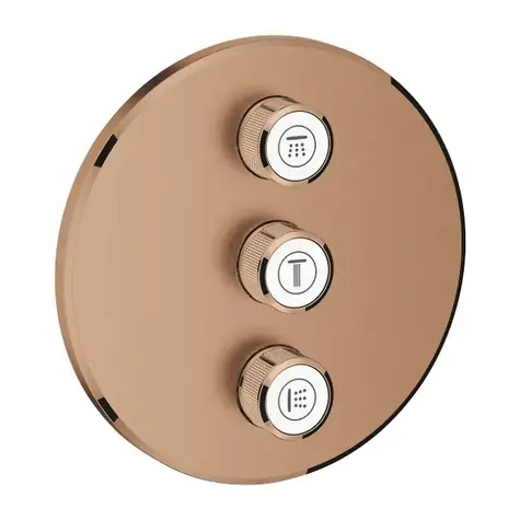 Grohe Grohtherm SmartControl - Drei-Wege-Unterputzbedienung, gebürstet, Warm Sunset 