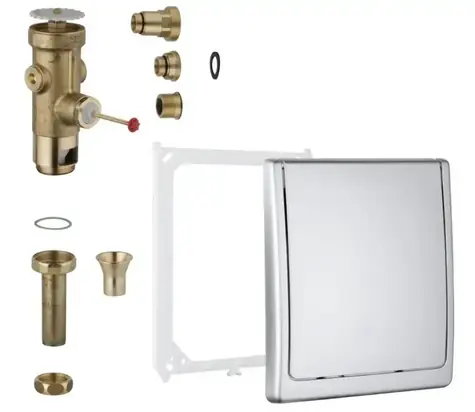 Grohe Druckventile - Unterputz-Spülventil, verchromt 