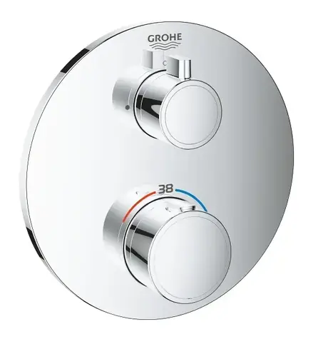 Grohe Grohtherm - Thermostat-Brausearmatur für Unterputzmontage, Chrom 