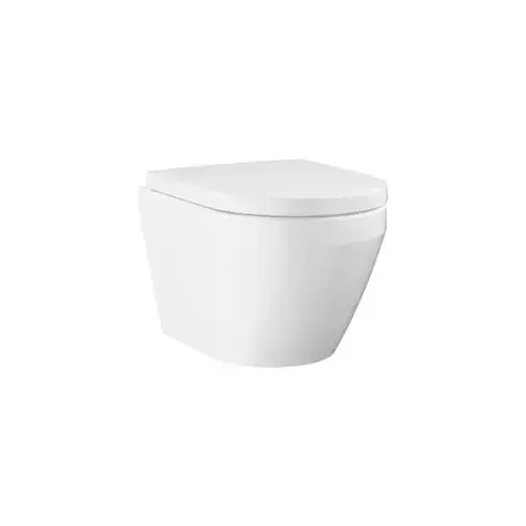 Grohe Euro Ceramic - Wand-WC mit Softclose-Sitz, spülrandlos, Triple Vortex, Alpinweiß 