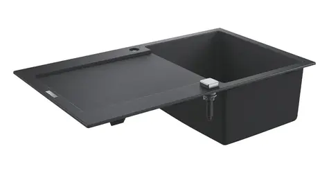 Grohe Spülbecken - Kompositspüle K500 mit automatischem Ablauf, 86 x 50 cm, Granit, schwarz 
