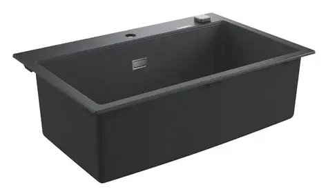 Grohe Spülbecken - Kompositspüle K700 mit automatischem Ablauf, 78 x 51 cm, Granit, schwarz 