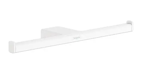 Hansgrohe AddStoris - Doppel-Toilettenpapierhalter, mattweiß 